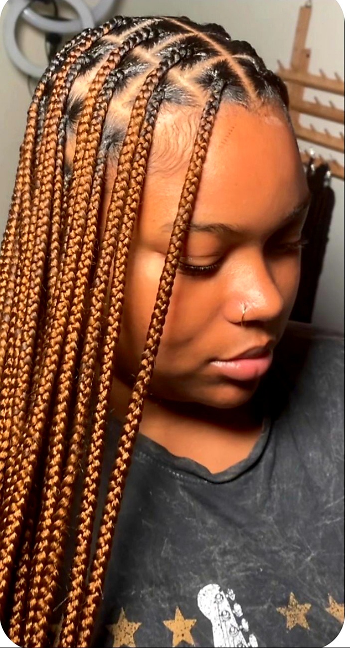 Knotless Braids Style 1
